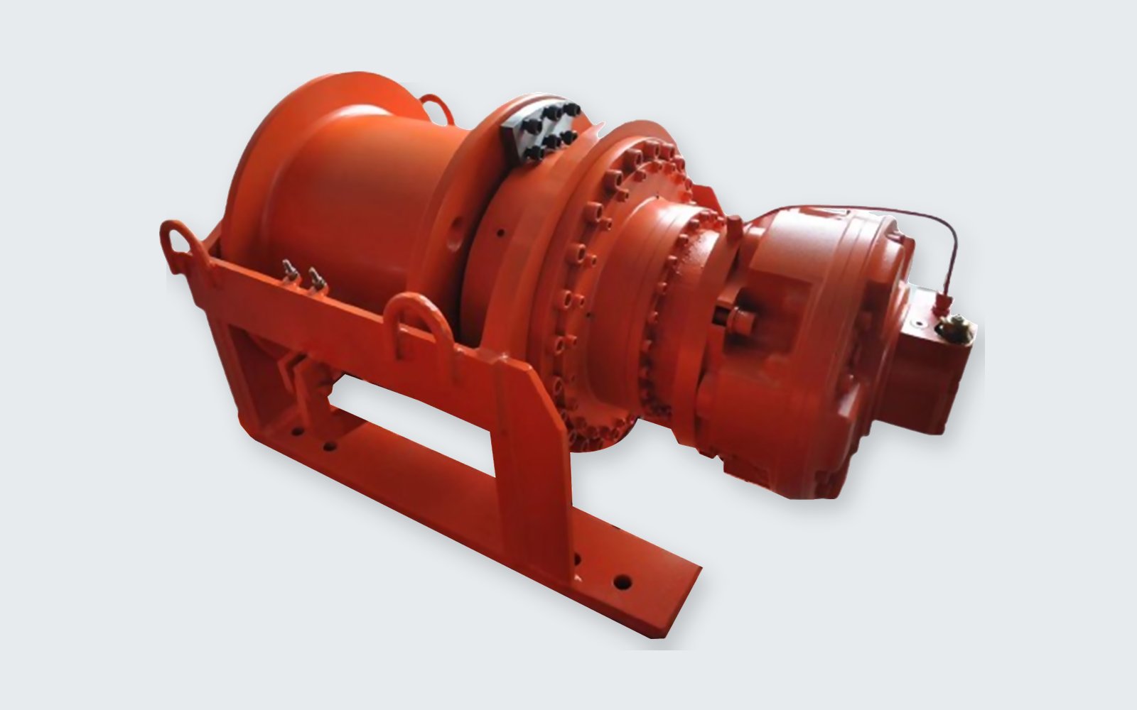 JST custom hydraulic winch with planetary gearbox and hydraulic motor